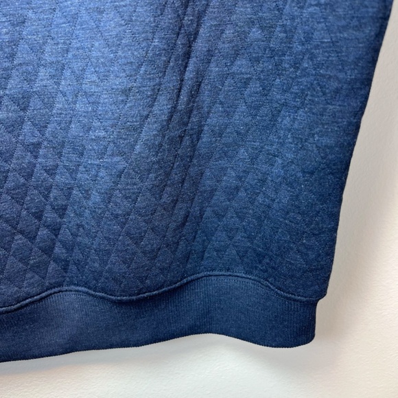 Marine Layer Womens Corbet Puff Sleeve Sweatshirt Blue Quilted Embroidery Medium - Picture 15 of 16